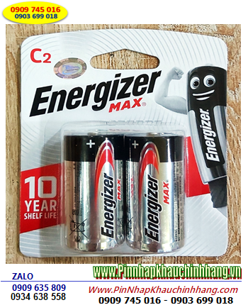 Energizer E93-BP2, Pin C 1.5v Alkaline Energizer Max E93-BP2 chính hãng (Vỉ 2viên)